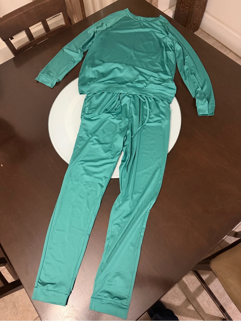 Women two piece pants and top